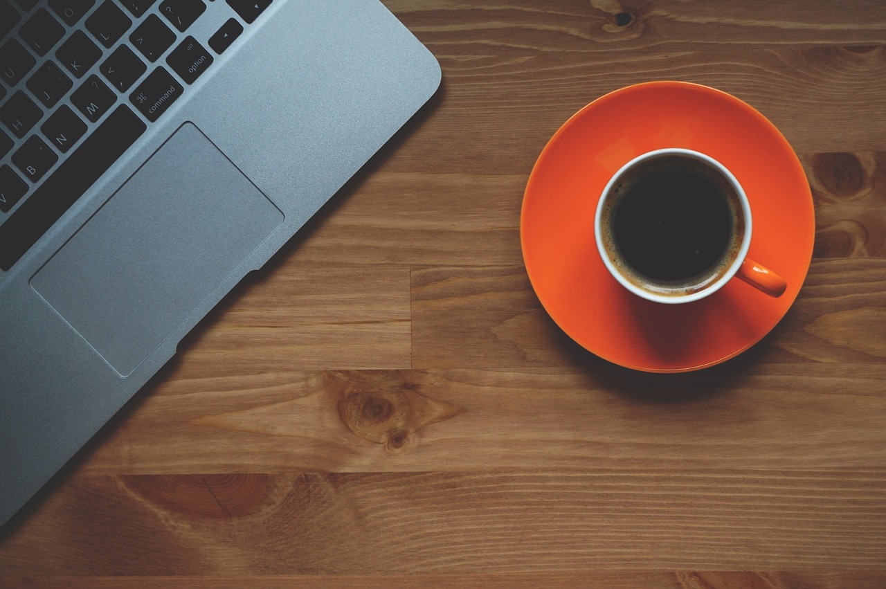 Sample consultant personal brand website on a laptop